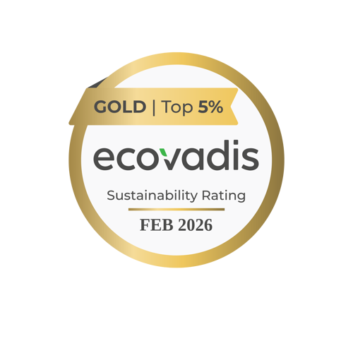 Ecovadis Sustainability Rating Gold Medal Top 5%